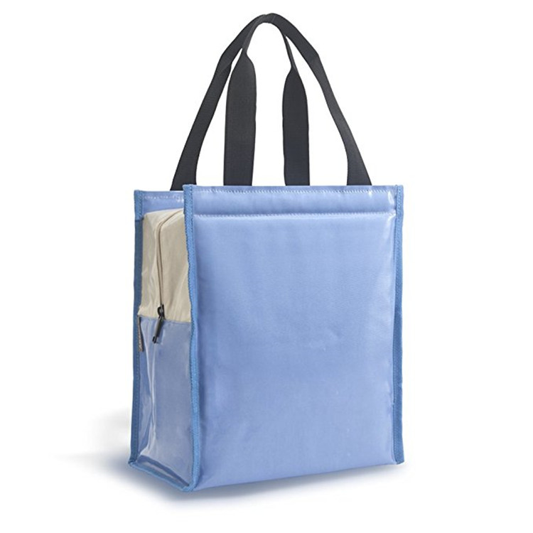 Large Capacity 6 Can Cooler Utensile Pocket Tote Handy Shoulder Strap Convenient