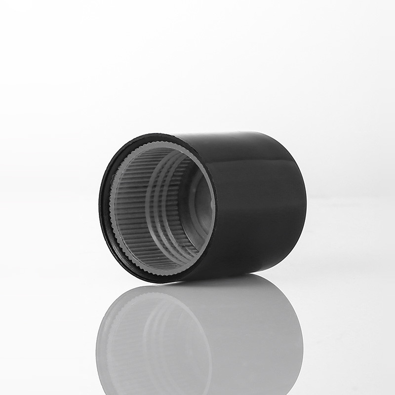 Frosted 100ml Plastic Bottle With Screw Cap PE Black Plastic Material