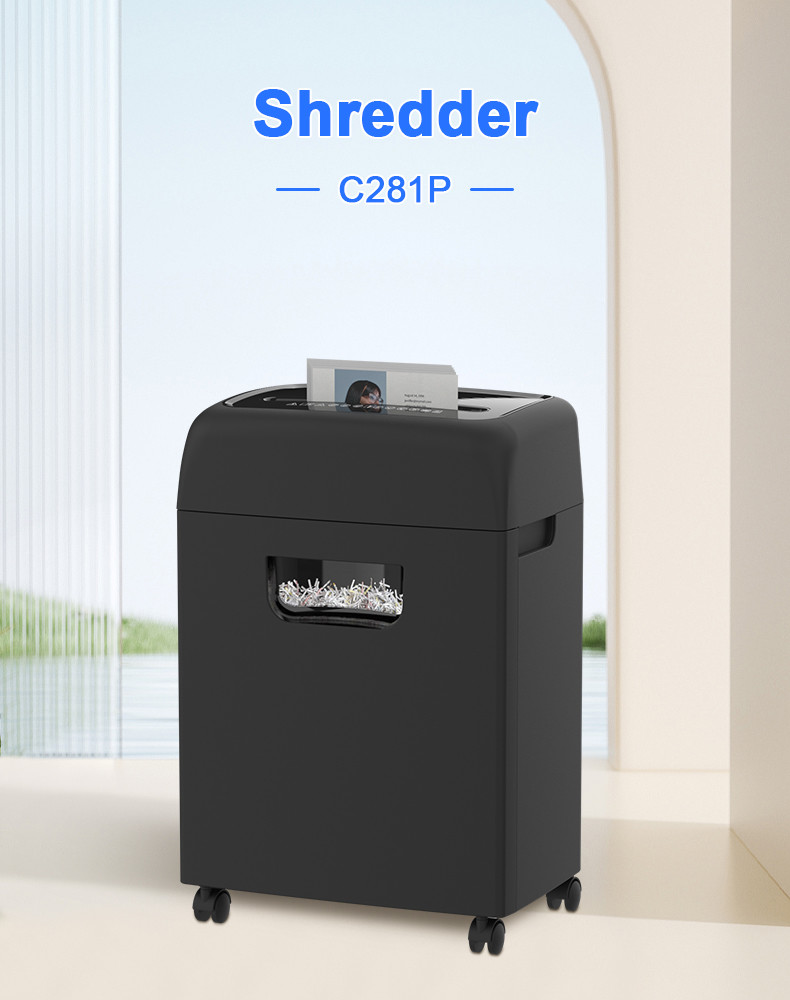 Heavy Duty Paper Shredder 45 Minutes 18 Sheets Cross Cut Office Credit Card Shredders For Office 20-Litre Pullout Bin With 4 Casters