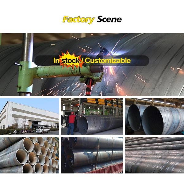 Actory Direct Sale SSAW Carbon Welded Large Diameter API 5lx52 Psl-1 12m ASTM A252 A36 Spiral Submerged Arc-Welding Pipe for Oil Pipeline Construction