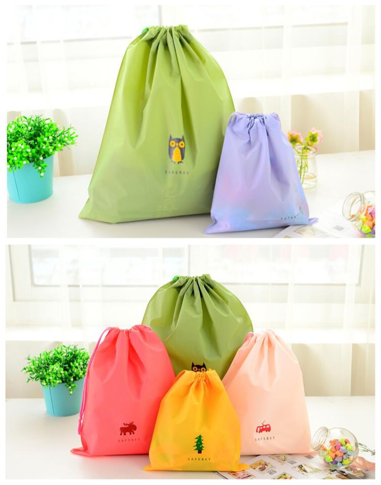 Reusable Sports 210D Polyester Drawstring Bag Backpack Promotional