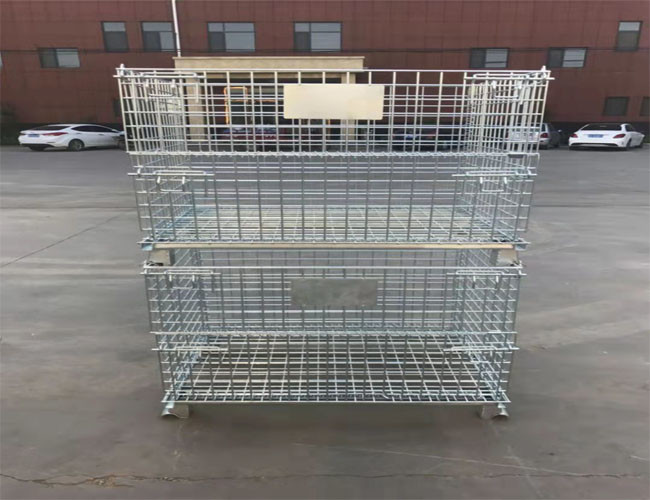 Foldable Storage Frame Odm Wire Mesh Pallet Cages Without Wheels