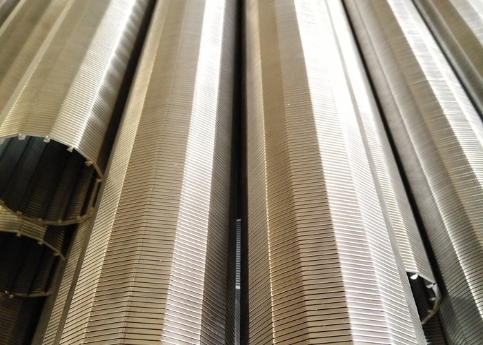 Non Magnetic SS Downhole Slotted Tube , Johnson Wedge Wire Screens
