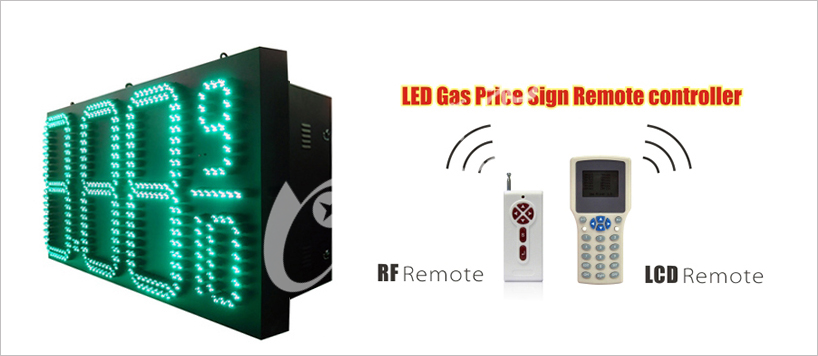 Outdoor Waterproof Gas LED Signs with Red Tube Chip Color 8.889/10 Number Format