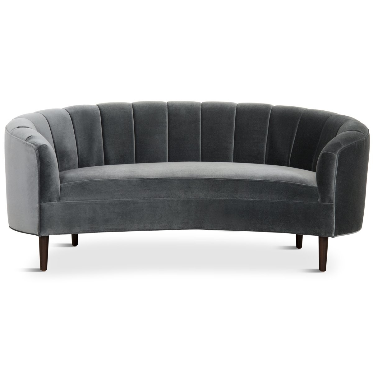 Hot sale black velvet fabric lounge curve sofa for party living room solid wood