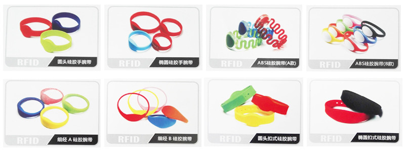 Adjustable NFC Ultralight Chip Rfid Wristbands Silicone For Theme Park