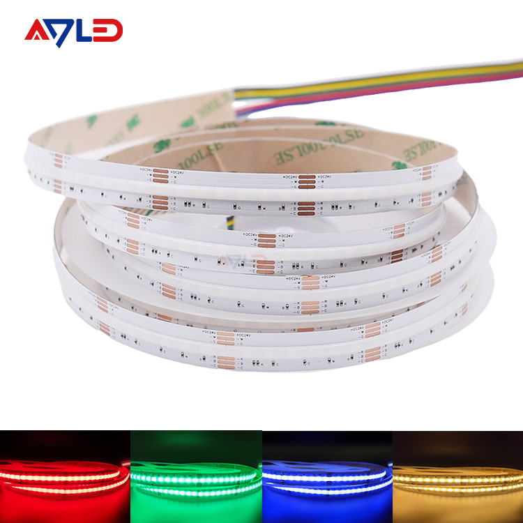 DC24V Color Change RGBW 16.4Ft Dotless RGBW COB LED Strip For Home Decoration