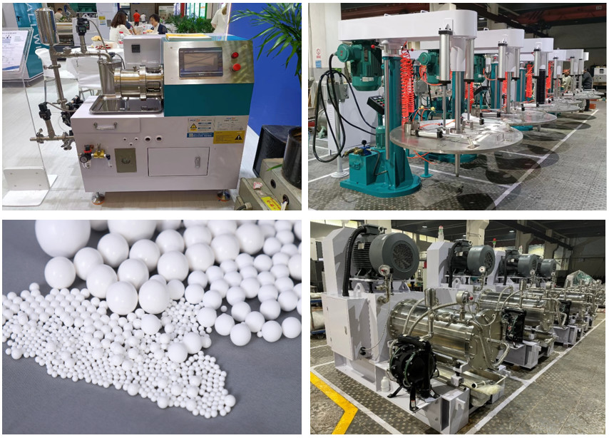 1.4L Pesticide Laboratory Grinding Mill 304ss Chemical Liquid Bead Mill Process