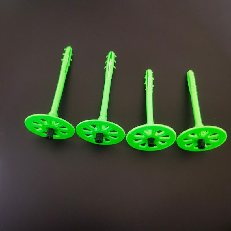 Easy-to-Install Plastic Insulation Pins for Wall Thermal Protection