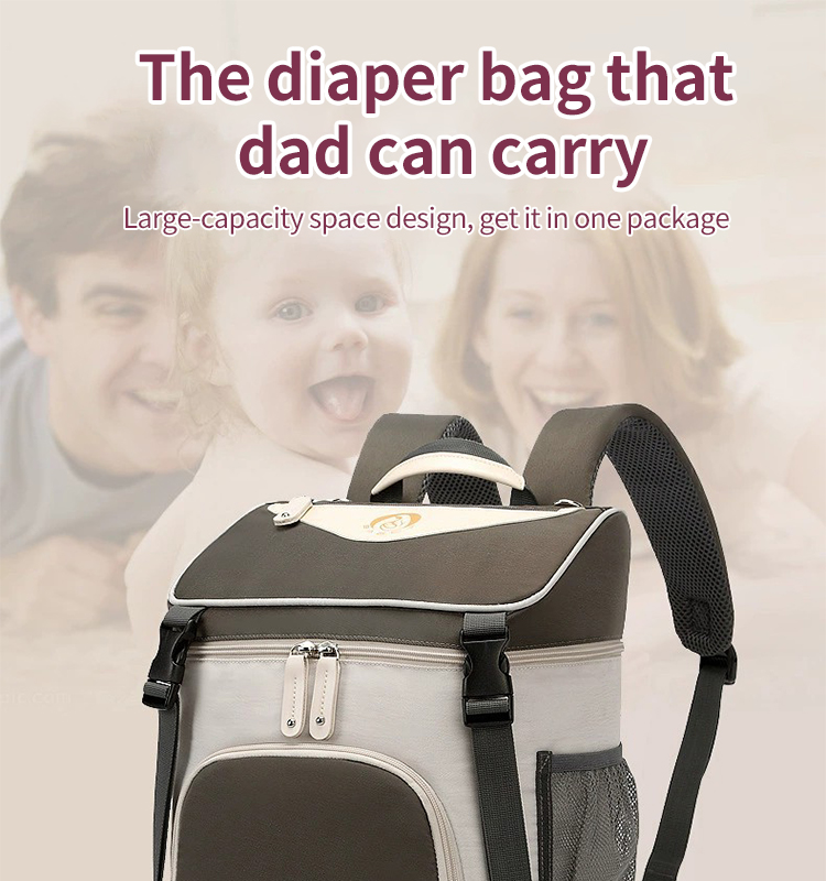 ISO9001 Softback Multifunction Travel Diaper Bag Backpack Water Resistant