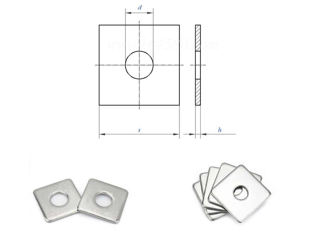 Durable Spring Lock Washer M16 M20 Square Washer Grade 8.8 For Fastening Solutions