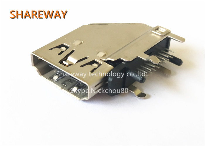 Solder Pin HDMI Jack Displayport / DVI Connectors 2007435-1 With 19 Position
