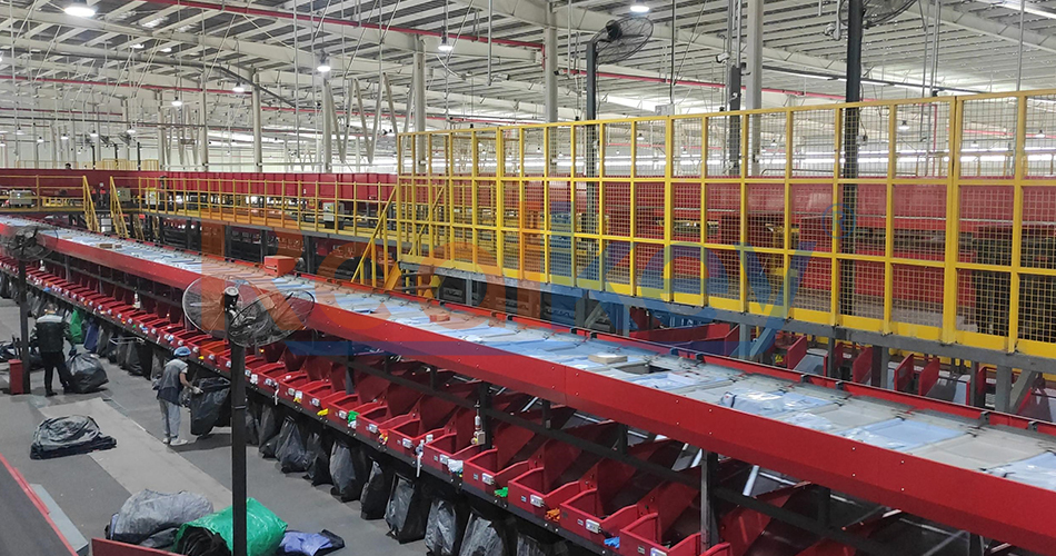 Low Failure Rate Split Tray Sorter Effective Space Utilization High Sorting Accuracy
