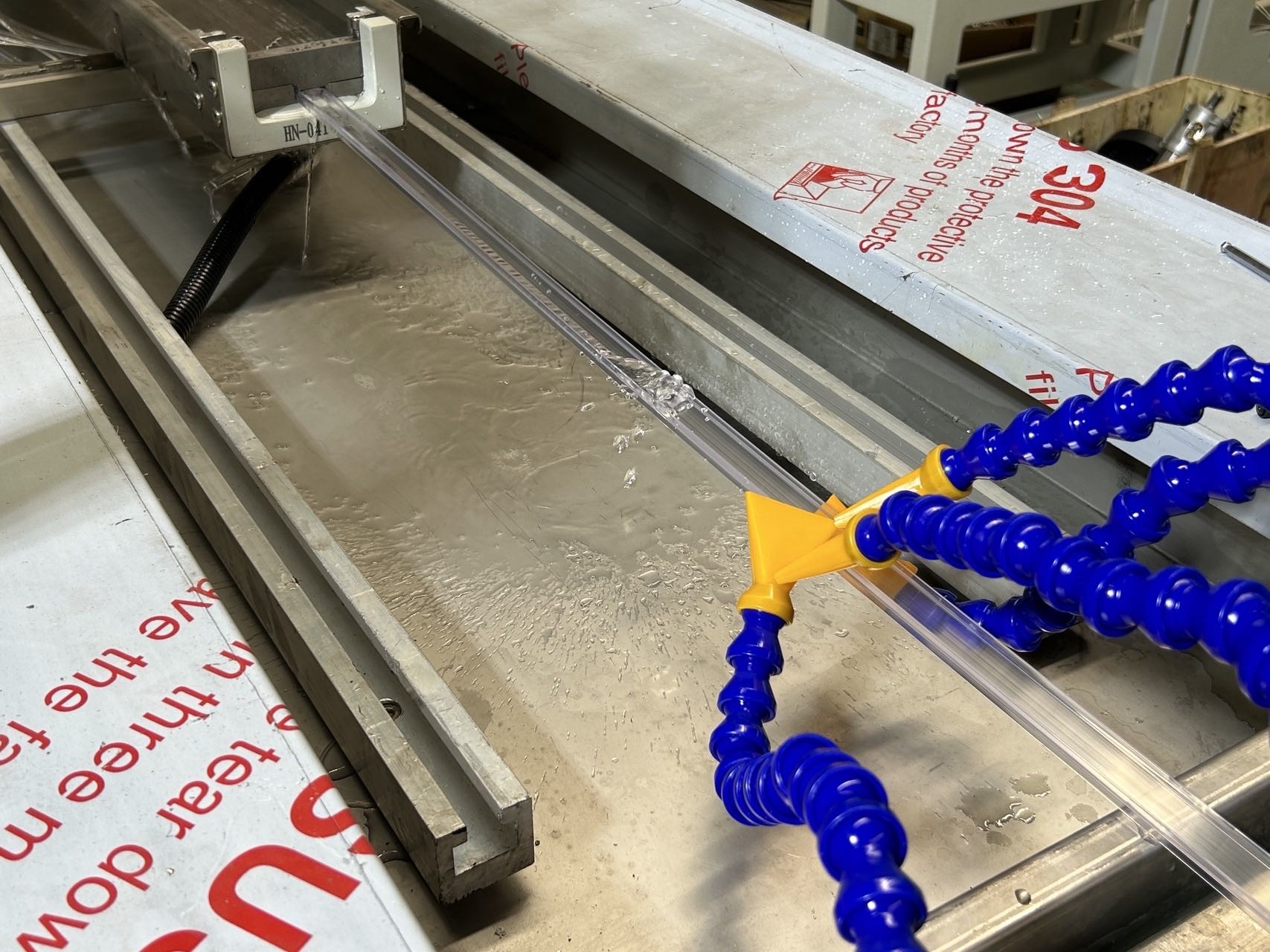 Precise Transparent PVC Price Tag Extrusion Line With Conical Twin Screw Extruder