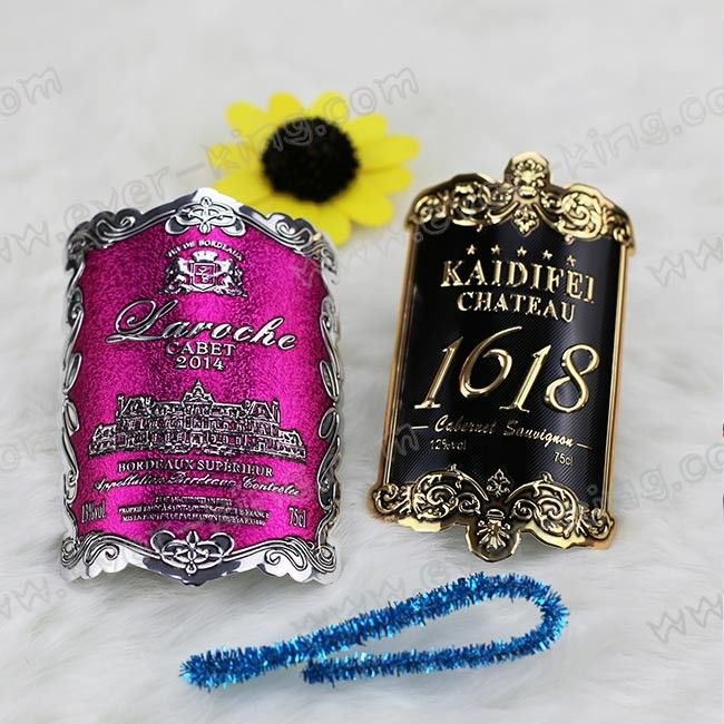 Logo Engraved Luxury Wine Custom Liquor Labels