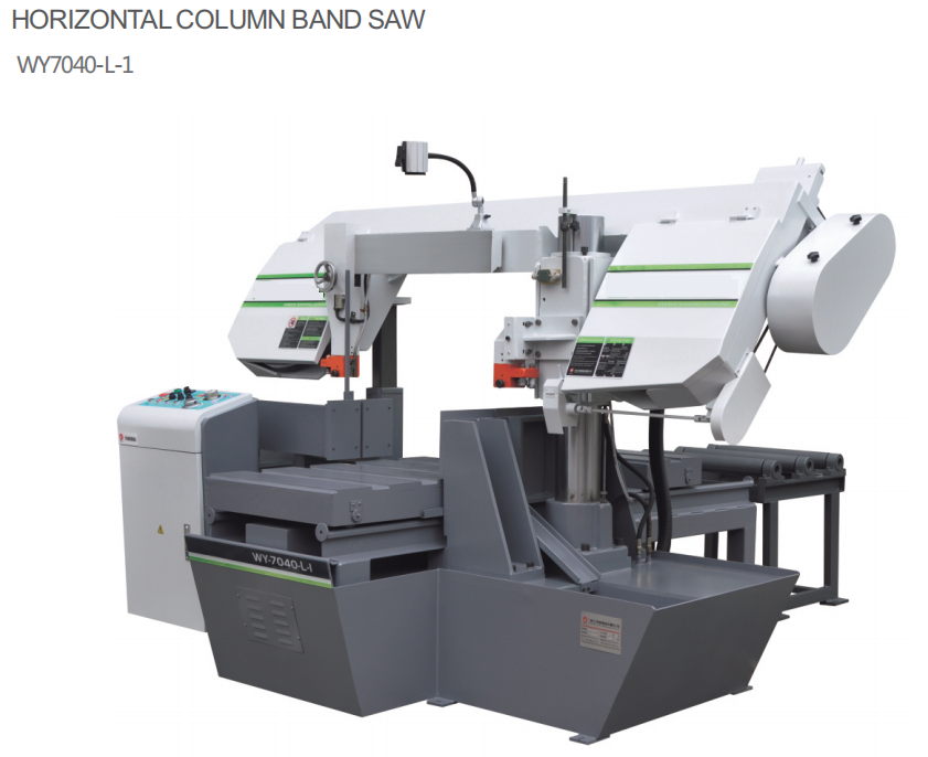 Steel Sheet Frame Horizontal Bandsaw Machine / Dual Column Band Saw