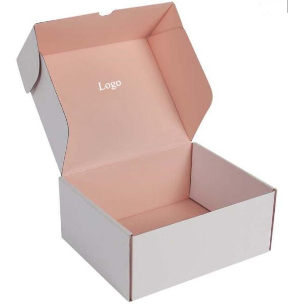 Corrugated Small Recyclable Shipping Packaging Boxes Bulk Varnish Finishing