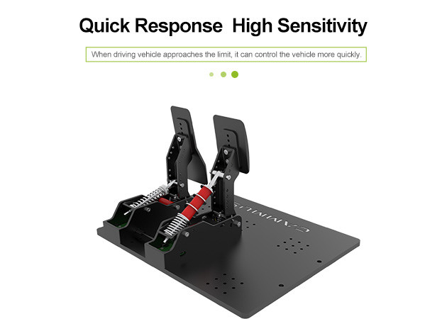 Servo Motor DC Simracing Pedals 180 Turning Angles Adjustable Damping