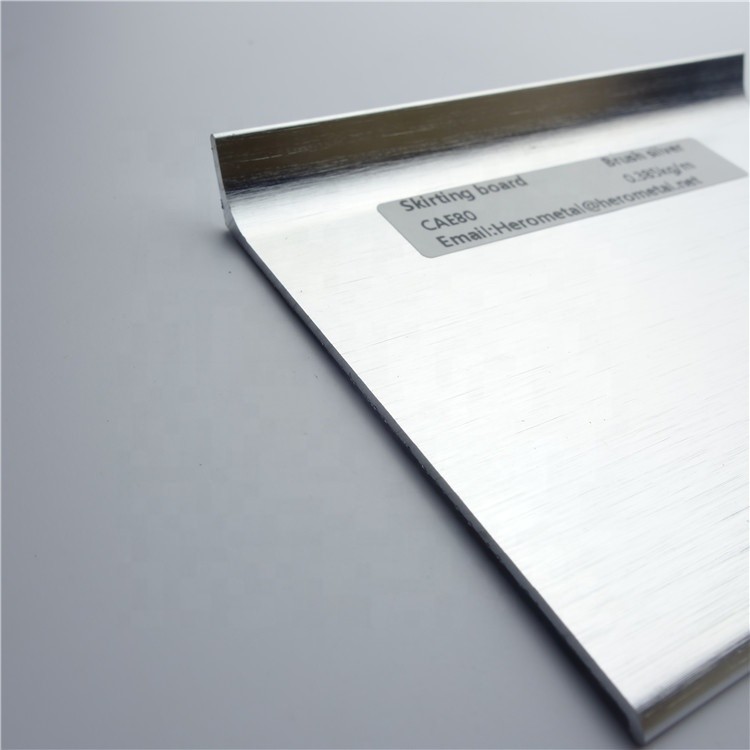 Clearing Easy 1.8m Stainless Steel Skirting Board Metal Texture Skirting Line