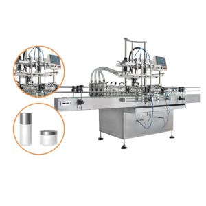 Automatic Inline Multy Heads Horizontal Piston Filling Equipment System