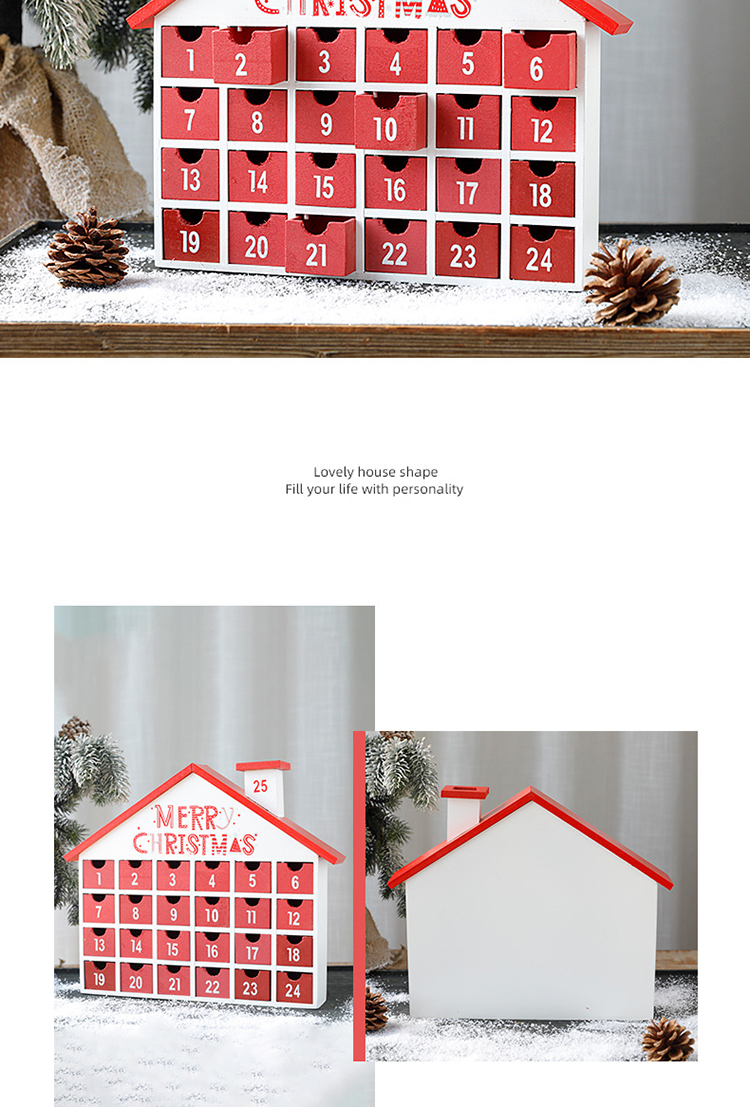 ODM Drawer Christmas Eve Box Bulk Buy Wooden Gift Boxes Bulk House Shaped