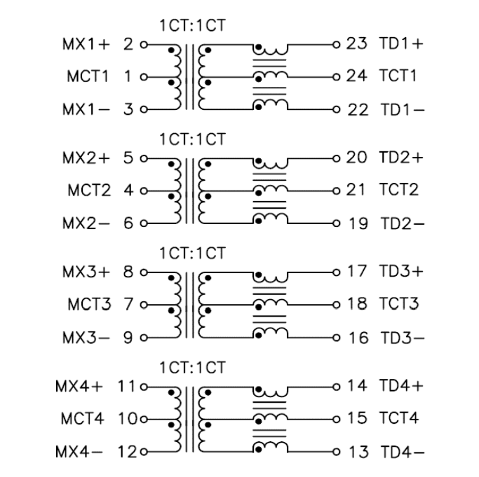 749050018 10G Transformer Datasheet