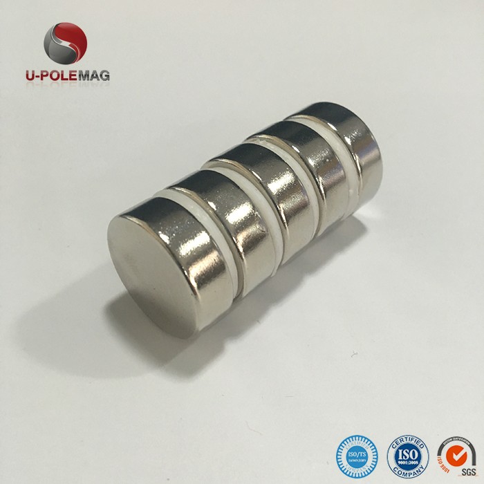 5000 Gauss Neodymium Disc Magnet Max Working Temperature 80 Centigrade Tolerance ±1%