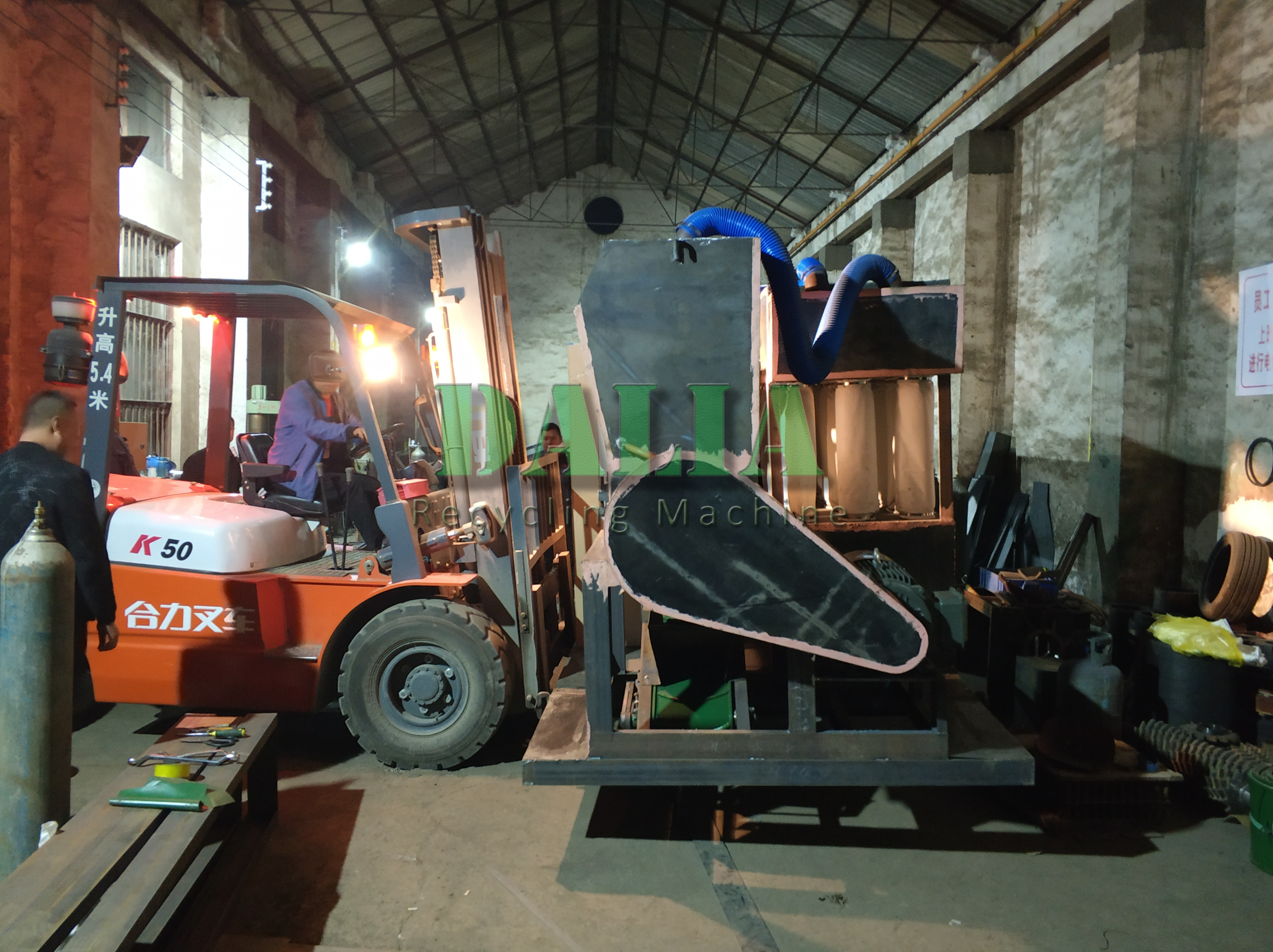 Small Scale Copper Granulator Machine , Copper Cable Granulator No Pollution