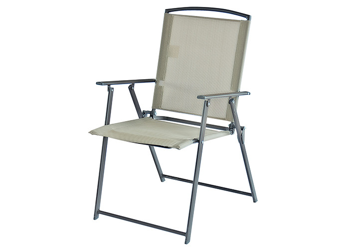 Customized Color Patio Textilene Folding Chair Easy Setting Up And Unfolded