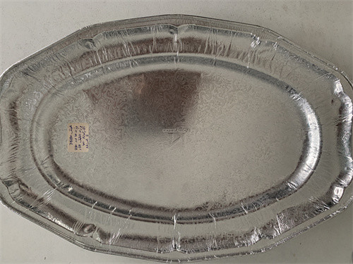 Embossing Oval Plate Aluminum Foil Container Mould Silver Middle East Popular