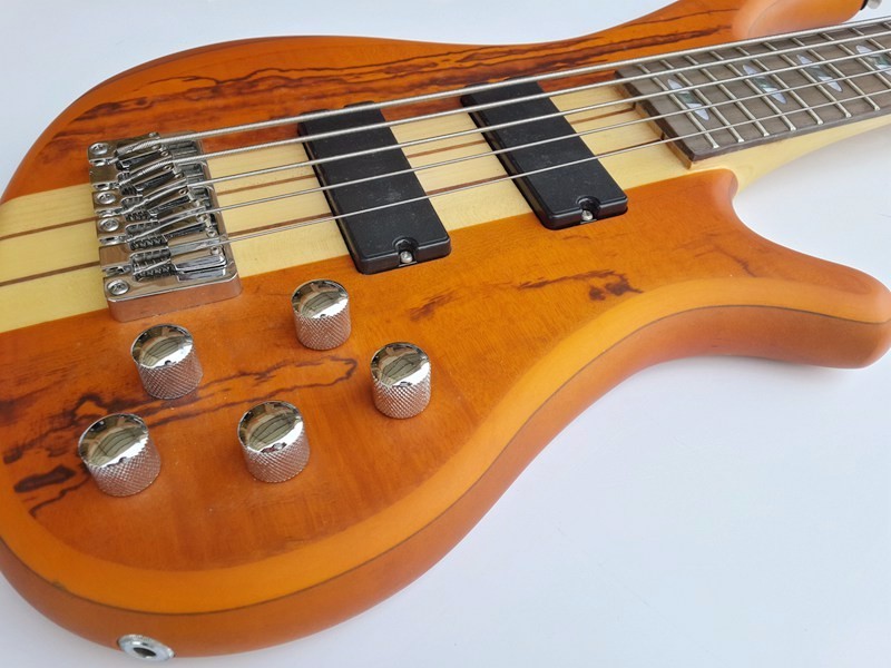 professional active electric bass guitar neck through body bass guitar with mahogany body 24 tone positon
