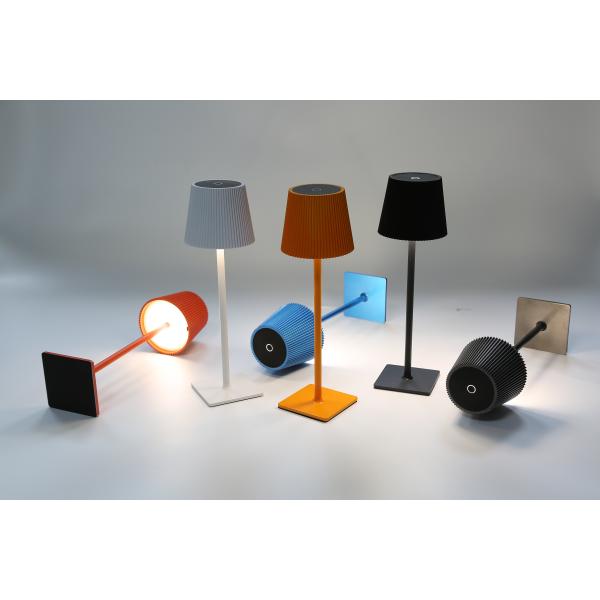 4 Color Changing LED Desk Lamp With Touch Control Rechargeable Switch Mode Stand