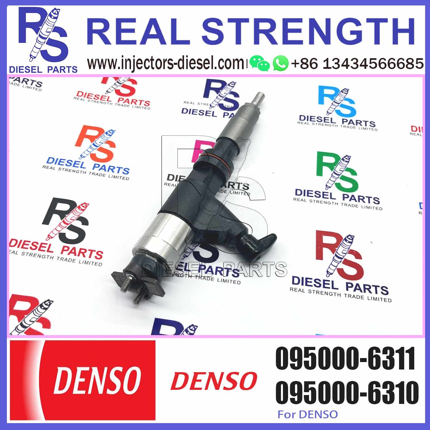 Diesel Engine Common Rail Fuel Injector 095000-6310 095000-6311 RE530362 Fuel Injector Assembly for 6830SE Engine