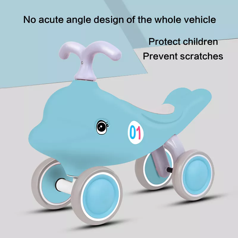 G.W 2.2kg Cute Ride On Old Kids Mini Baby No-Peda 4 Wheel Balance Bikes Car for Kids