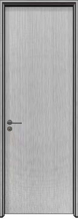 Interior Simple Modern MDF Melamine Wooden Door For Bathroom