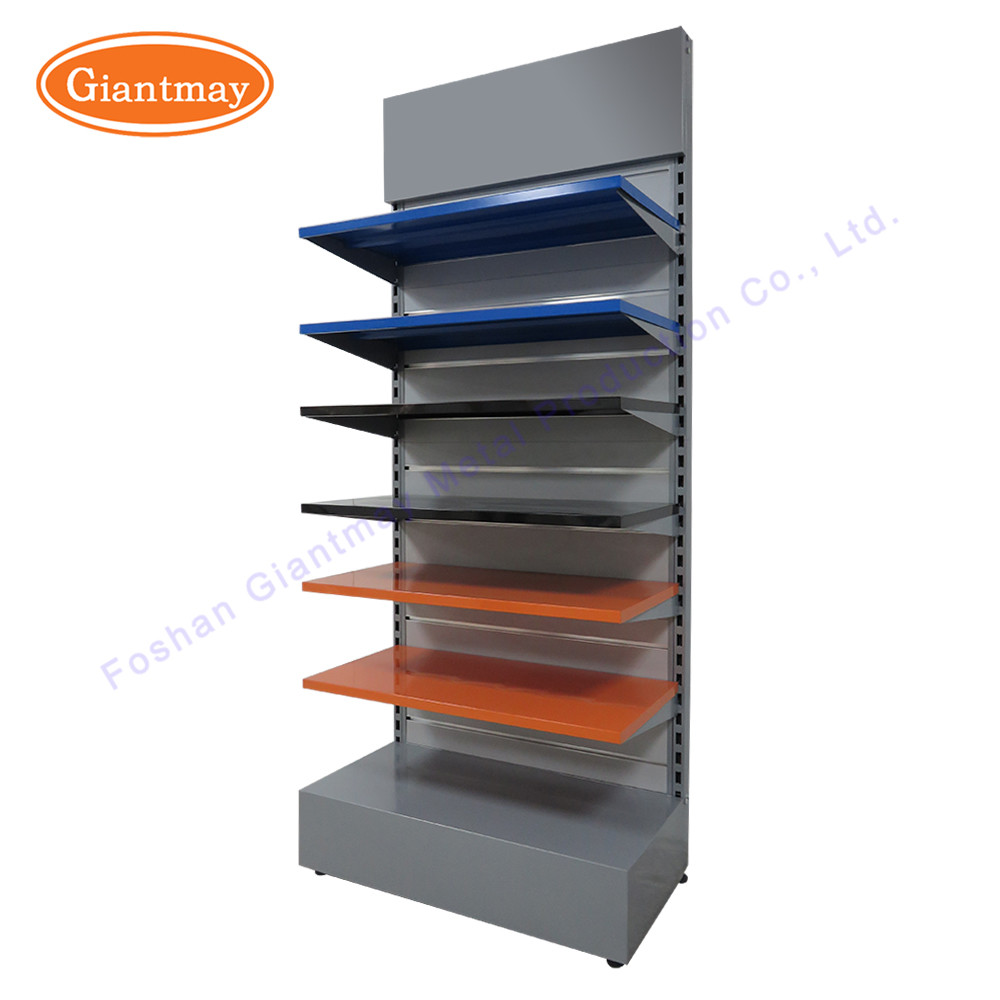 Retail Cosmetic Angled Slatwall Shelves Cigarette Display