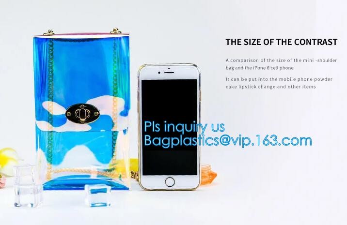 lady woman cosmetic PVC handbag, Fashion Clear Plastic PVC Handbags for Women, Handbags PVC cosmetic bag, HANDLE, CARRIE