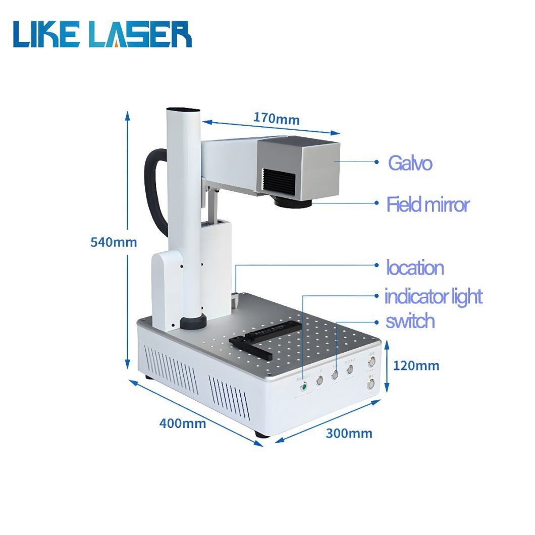 20 Watt Fiber Laser Marking Machine 30W Jewellery Logo Maker Machine Laser Marking Laser Engraver Hot Sell