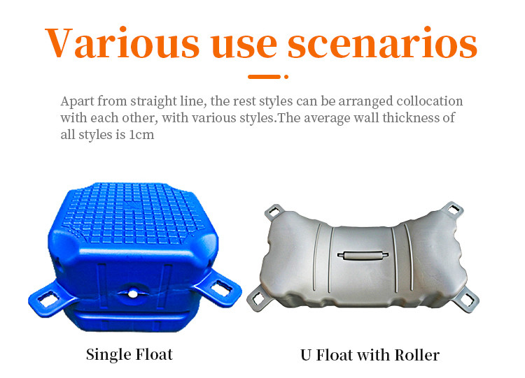 Modular Floating Dock HDPE Plastic Floating Pontoons Stable Platform For jet ski