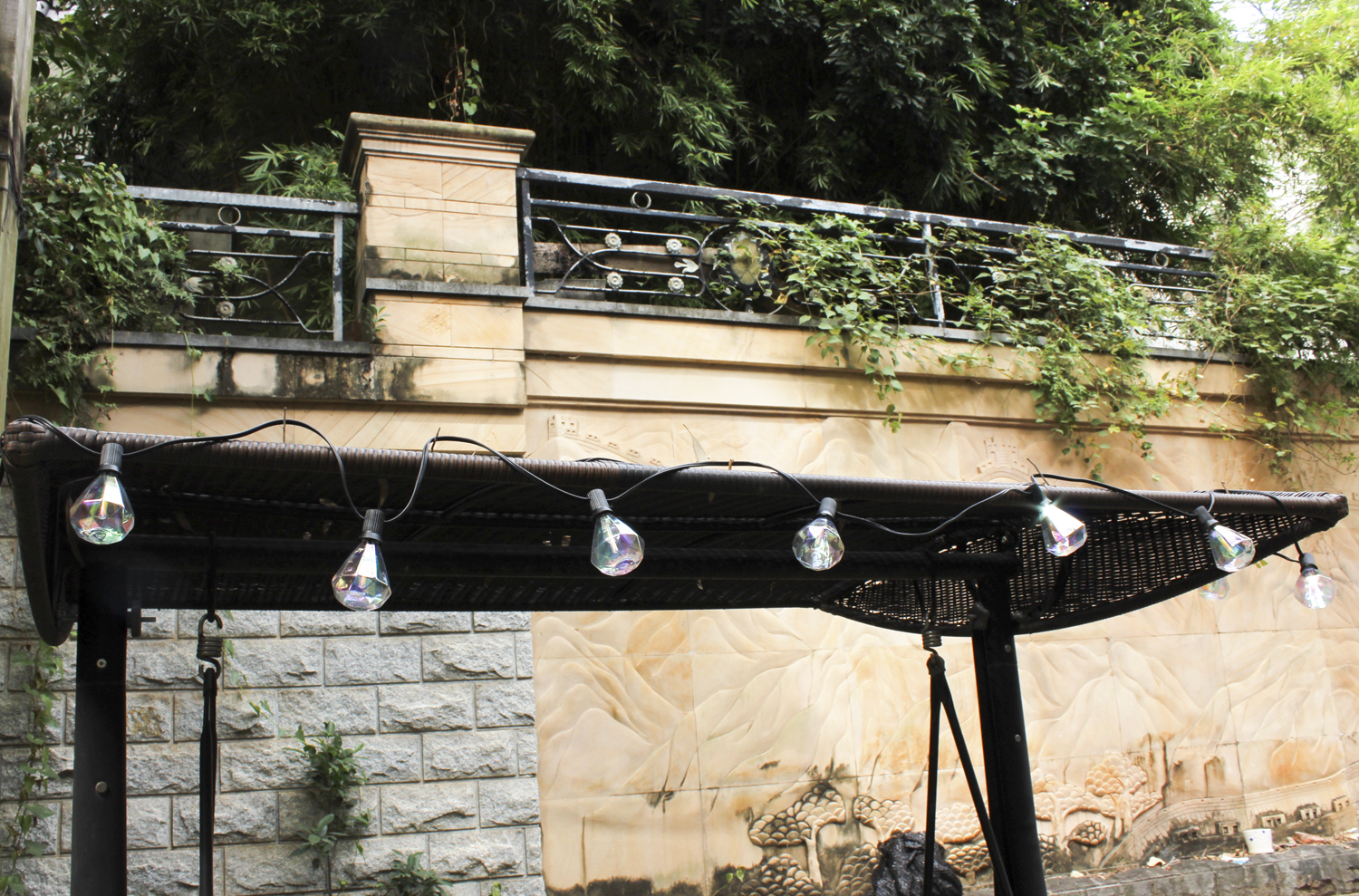 Festoon Length Selectable 2700K Warm White Outdoor LED Christmas Light IP65 Waterproof Holiday String Light E12 Hanging Sockets
