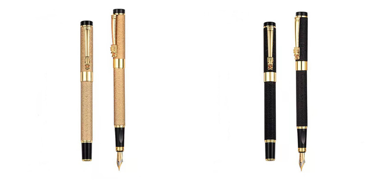 0.036 kg Iridium Ink Metal Frosted Pole Pen for Business Gift and Adult Calligraphy