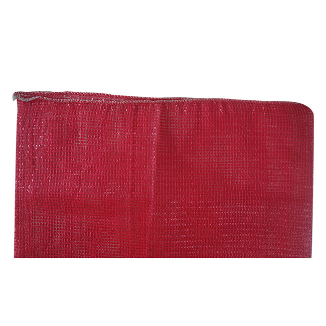 Red PP Recycled Leno Mesh Bag for Vegetable Onion Potato Bag Net and Customized Logo