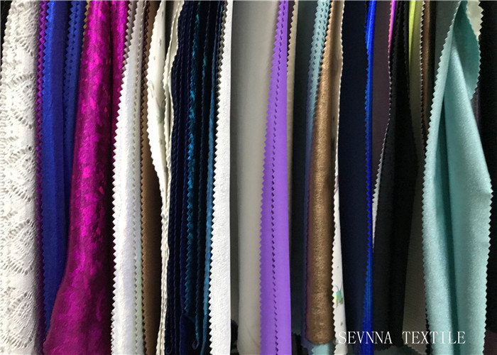Plain Colours Eco Friendly Swimwear Fabric Two Way Elastic Circular Knit