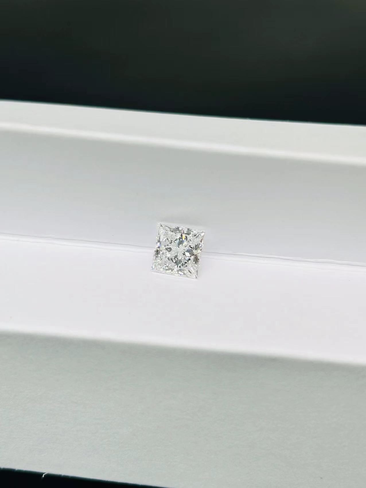 Synthetic CVD Lab Created White Diamonds Princess Shaped Jewelry