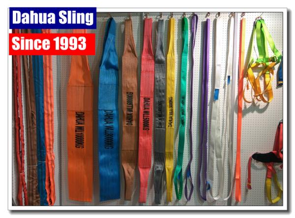 Quality Single / Double Ply Rock Lifting Sling , Purple Webbing Lifting Slings Safety for sale