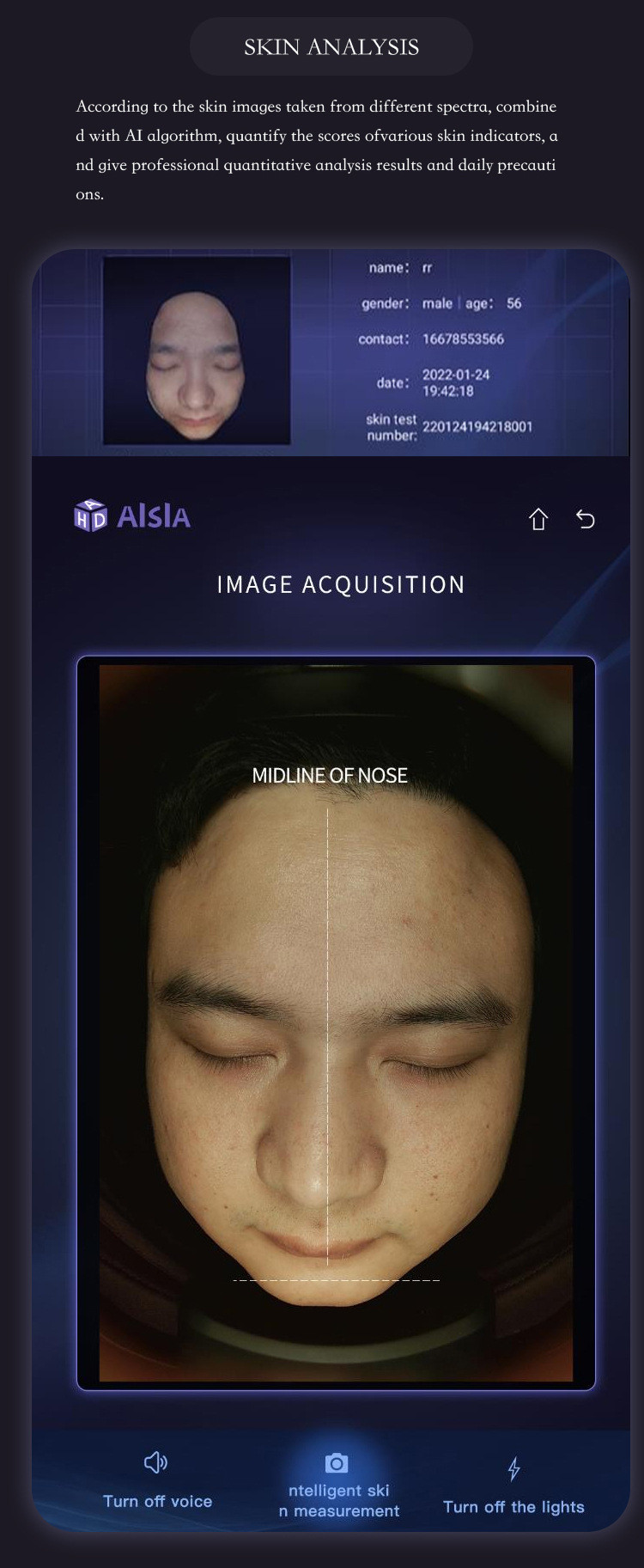 Professional Skin Analyzer Machine AI Powered Skin Diagnosis Machine