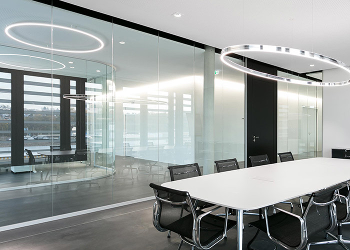 High Sound Insulation Solid Glass Wall Double Panel Partition Safety Modular Partition Wall