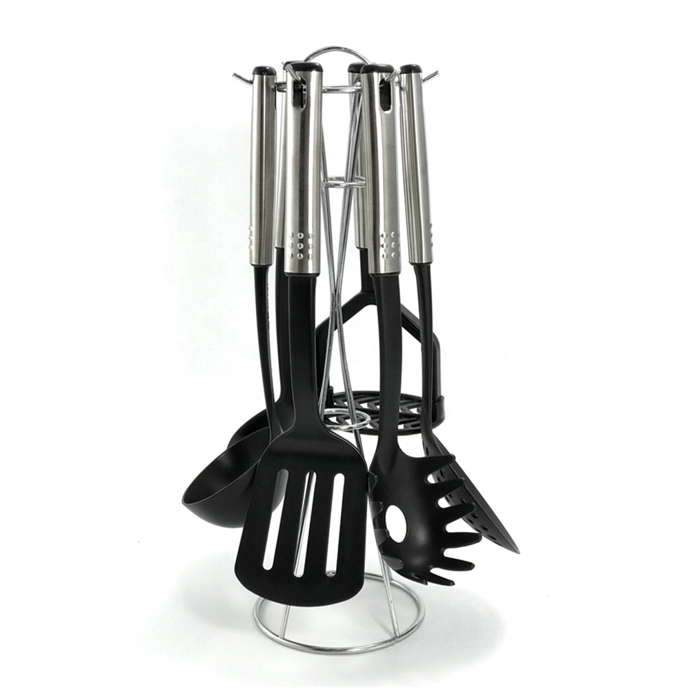 Kitchen Tools and Equipment Nonstick Nylon Cooking Utensil Set with Utensils Type