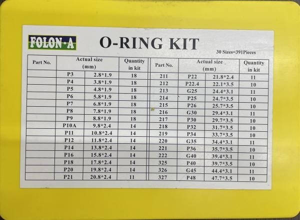 Customized Daewoo O Ring Kit For OR-15 Machinery Seal