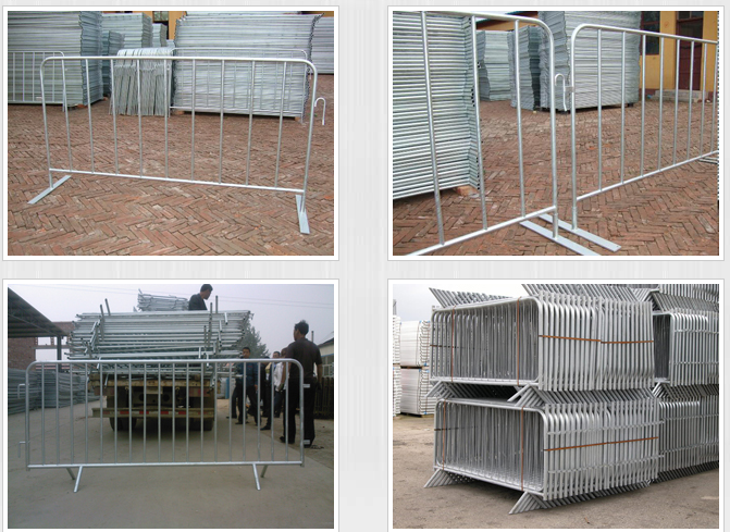 hot dipped galvanized fence panel temporary crowd control barrier